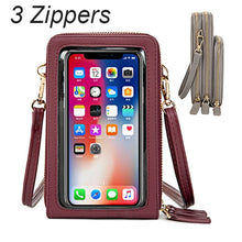 Load image into Gallery viewer, Mini Crossbody Bag with Touch Screen Pouch